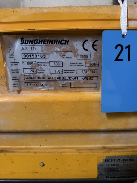 Jungheinrich Gabelhochhubwagen EJC 110 (B21)
